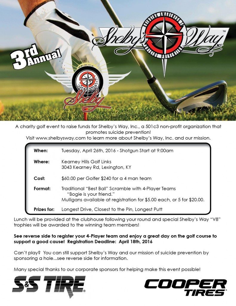Cooper Tire Presents our 3rd Annual Swingin’ Fore Shelby Golf Scramble 2016