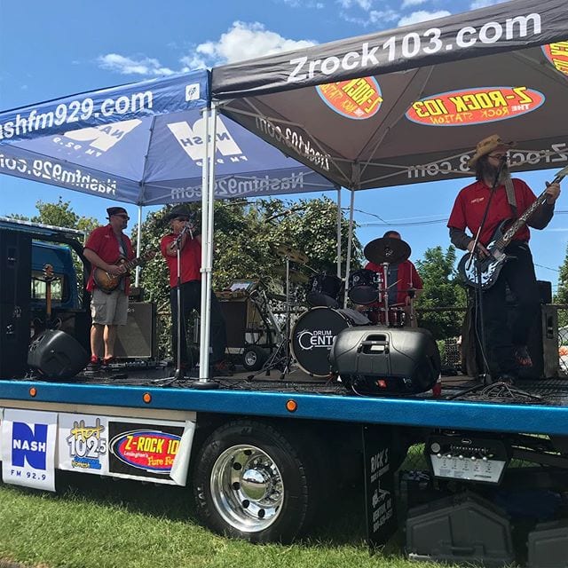 The sun is back out and the famous Hot Rod Band is on! Come on down to the Hullabaloo!